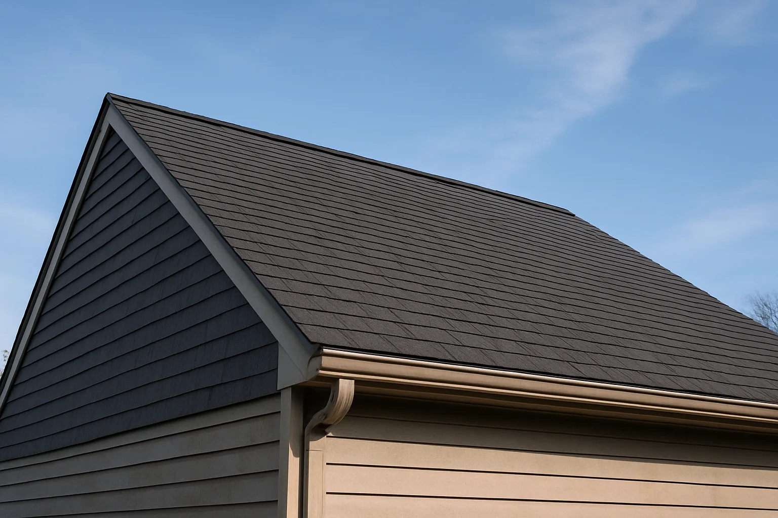 Completed roof replacement project